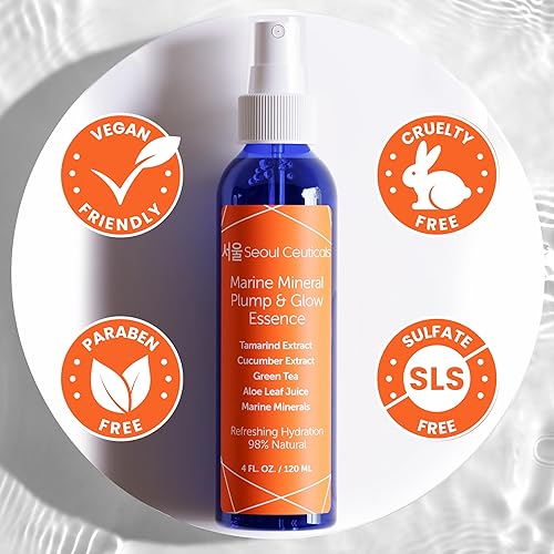 Miniatura 6 de SeoulCeuticals Esencia coreana para el cuidado de la piel la niebla para el cuidado de la piel K Beauty contiene extracto de pepino y minerales