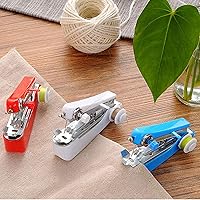 Vista 1 de Mini máquina de coser portátil de mano para el hogar al aire libre grapadora de costura con 6 piezas para el hogar