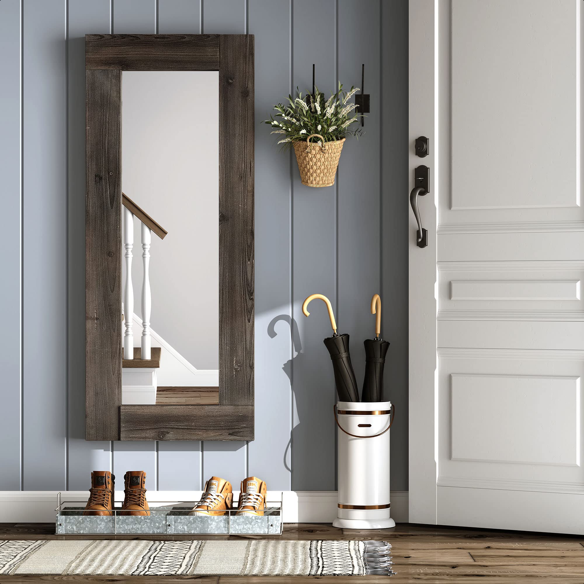 Barnyard Designs 24x58 Leaner Floor Mirror Full Length, Large Rustic