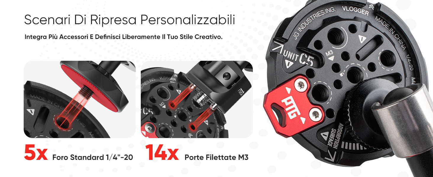 Adattatore Magnetico Per Treppiede Telefono Con Anello Adesivo – Vite 1/4", Supporto A Slitta Fredda Per Microfono E Luci, Peso 47,5g