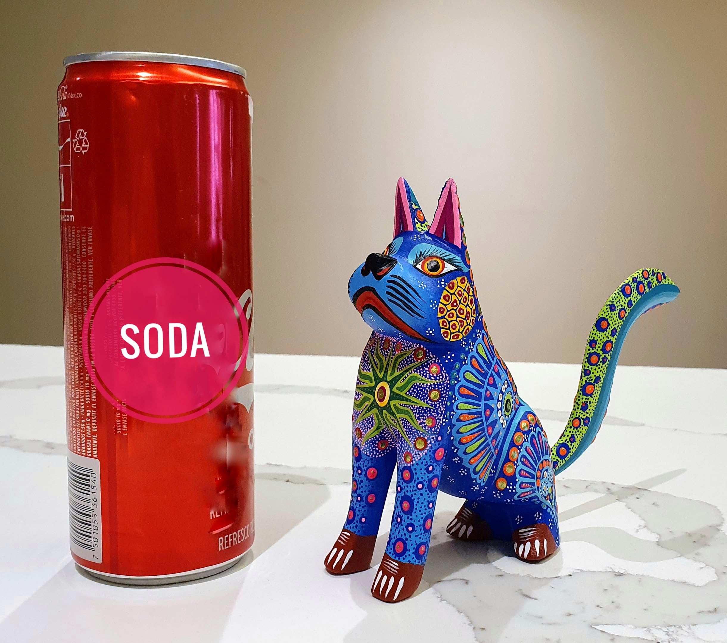 Amazon.com: ALKIMIA INC Mexican Alebrije Standing Dog Wood Carving