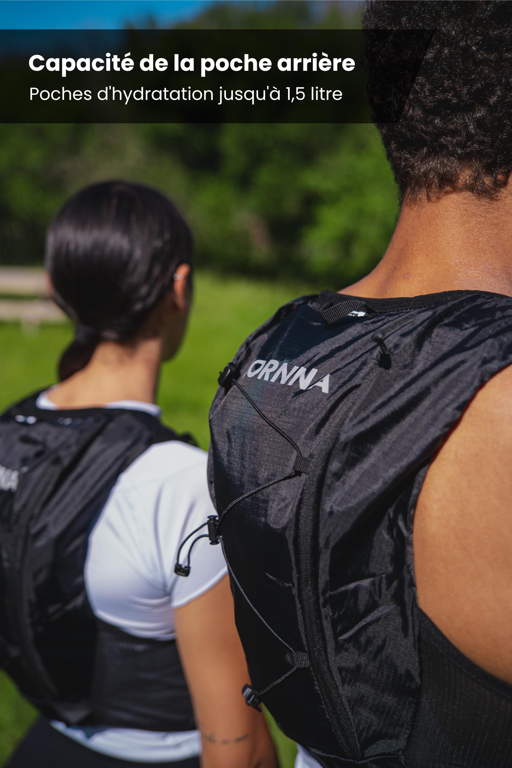Light Edition V1 - Sac Trail + 2 PCS Gourde Souple 500 ML sans BPA, Sac Hydratation Running Homme e Femme, Gilet Hydratation.