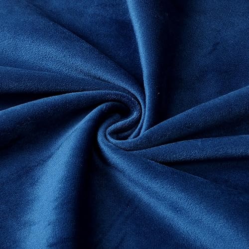Miniatura 4 de NiNi ALL Juego de 2 fundas de almohada decorativas de terciopelo de 12 x 20 pulgadas, fundas de cojín azules suaves para sofá, dormitorio, sala de