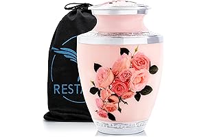 Fianna Rose Aluminum Ashes urn for adult female