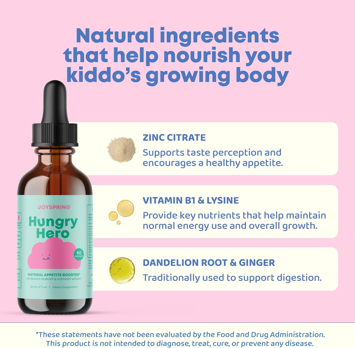 JoySpring Appetite Booster for Kids Ages 3+ | Natural Weight Gain with L-Lysine & B Vitamins | Toddler Appetite Booster | Supports Healthy Growth & Development | 2oz Liquid - Image 5