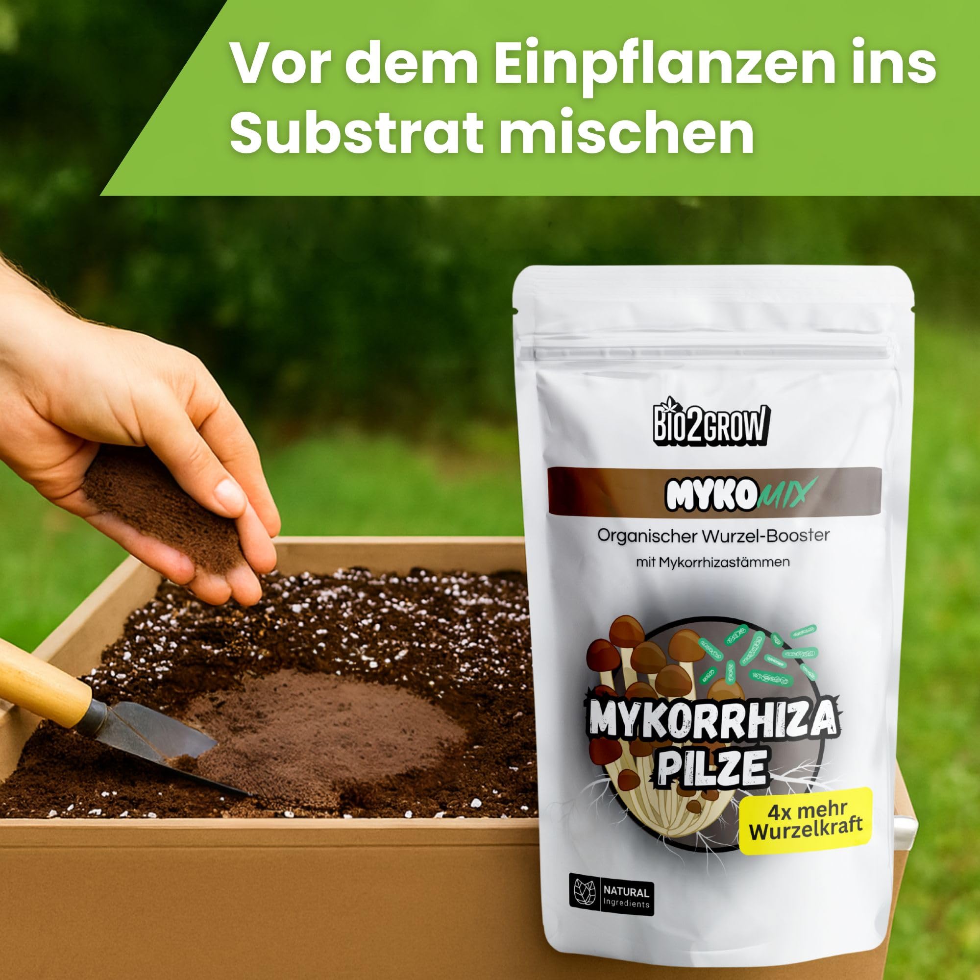 Myko-Mix 250g – Mykorrhiza Pulver Pilze als Wurzelaktivator & organischer Bodenaktivator für Pflanzen
