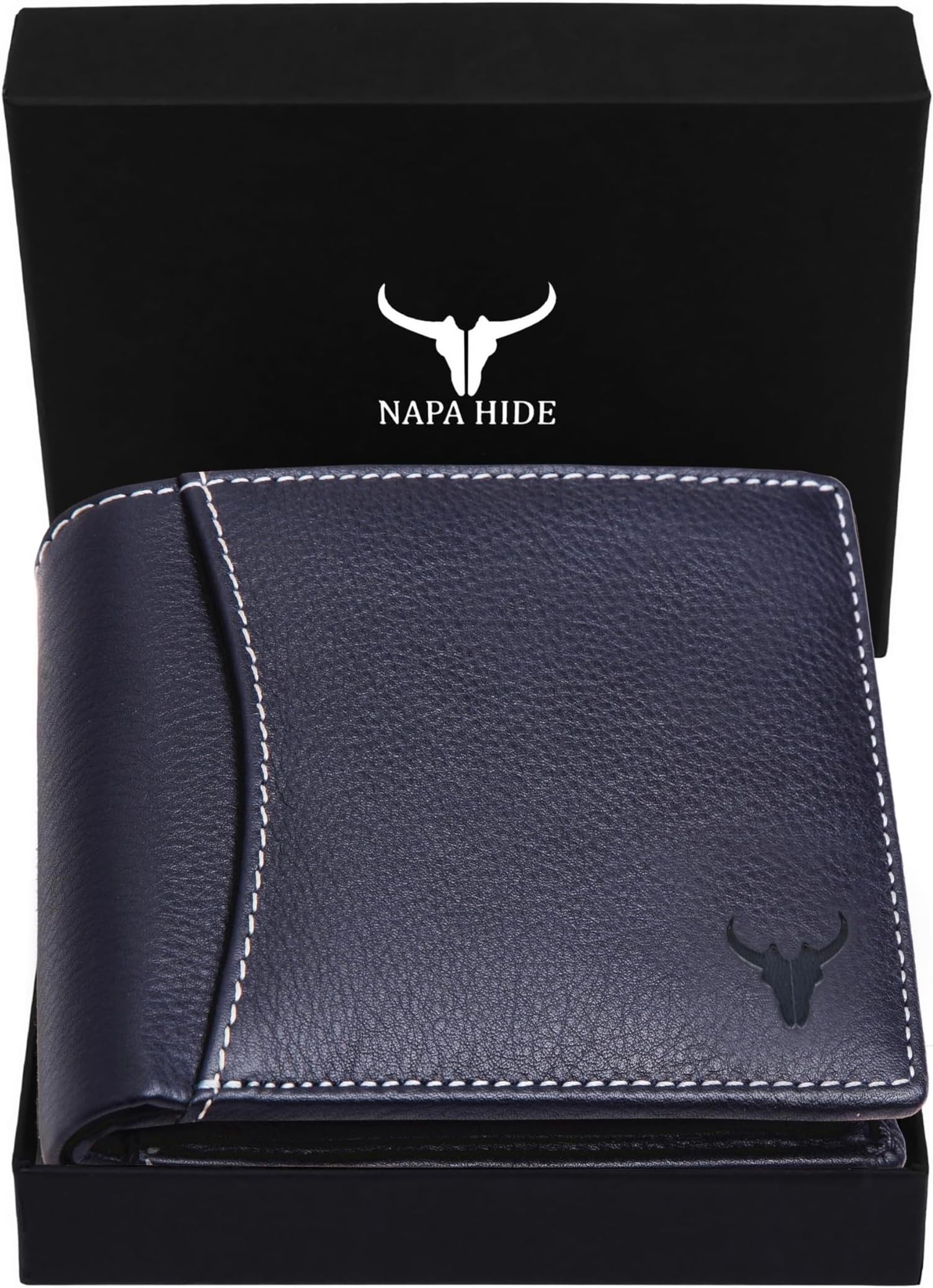 Blue Leather Wallet for Men I