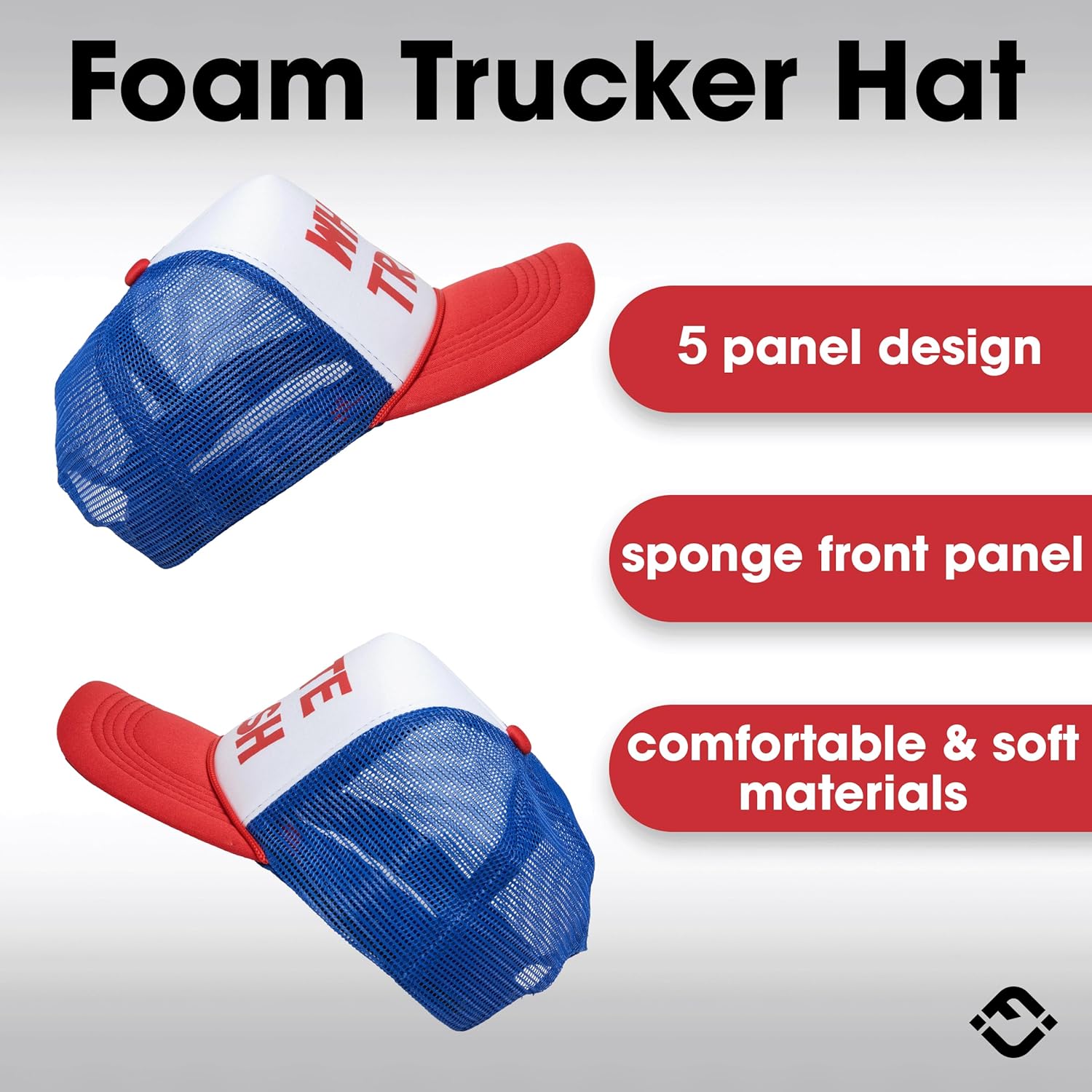 Funky Junque Premium Mesh Snapback Trucker Hat - Stylish Comfort for All - Patriotic, Humor & More - Image 3