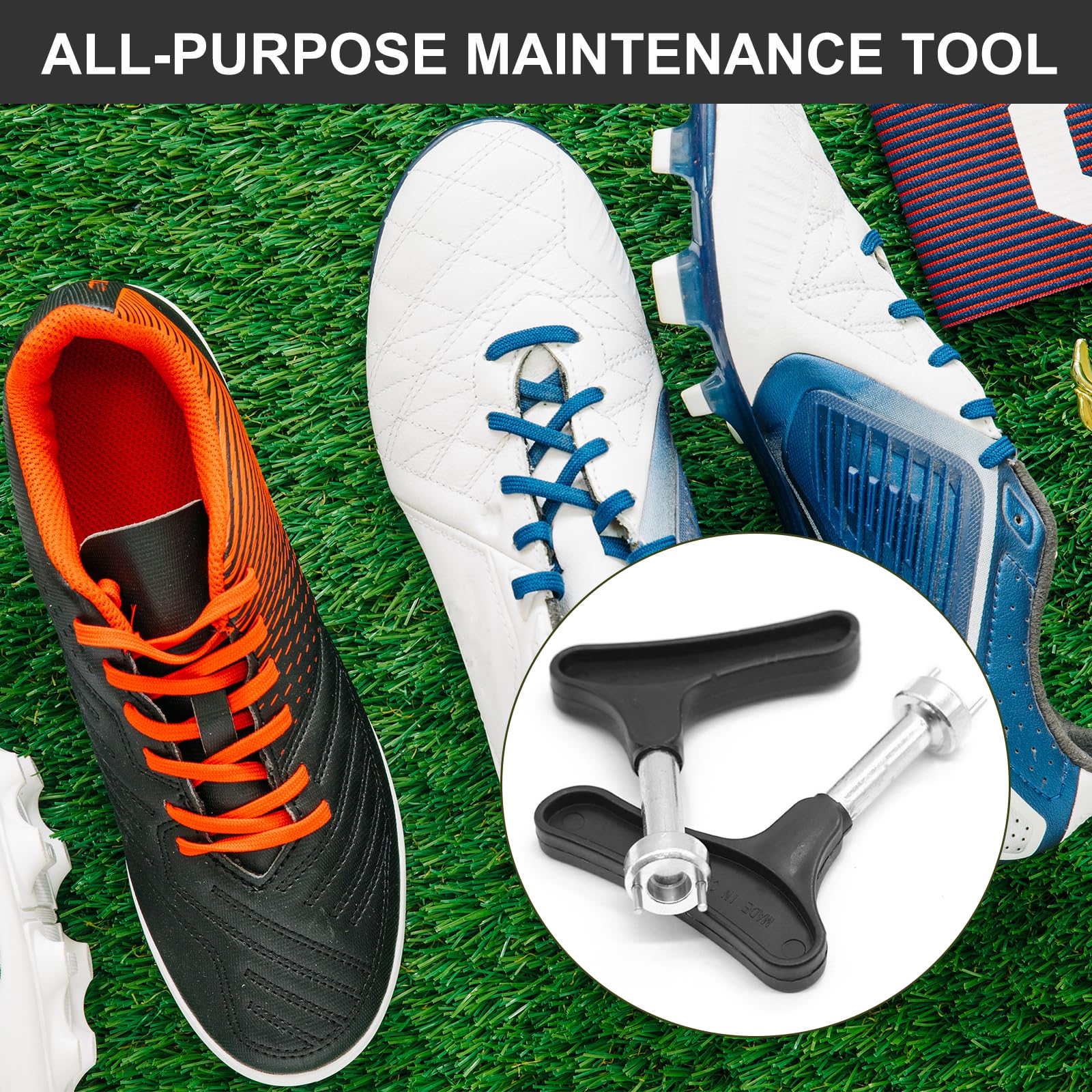 Llave de Tacos de Golf, Herramienta de Extracción, Acero Inoxidable, 2 Piezas