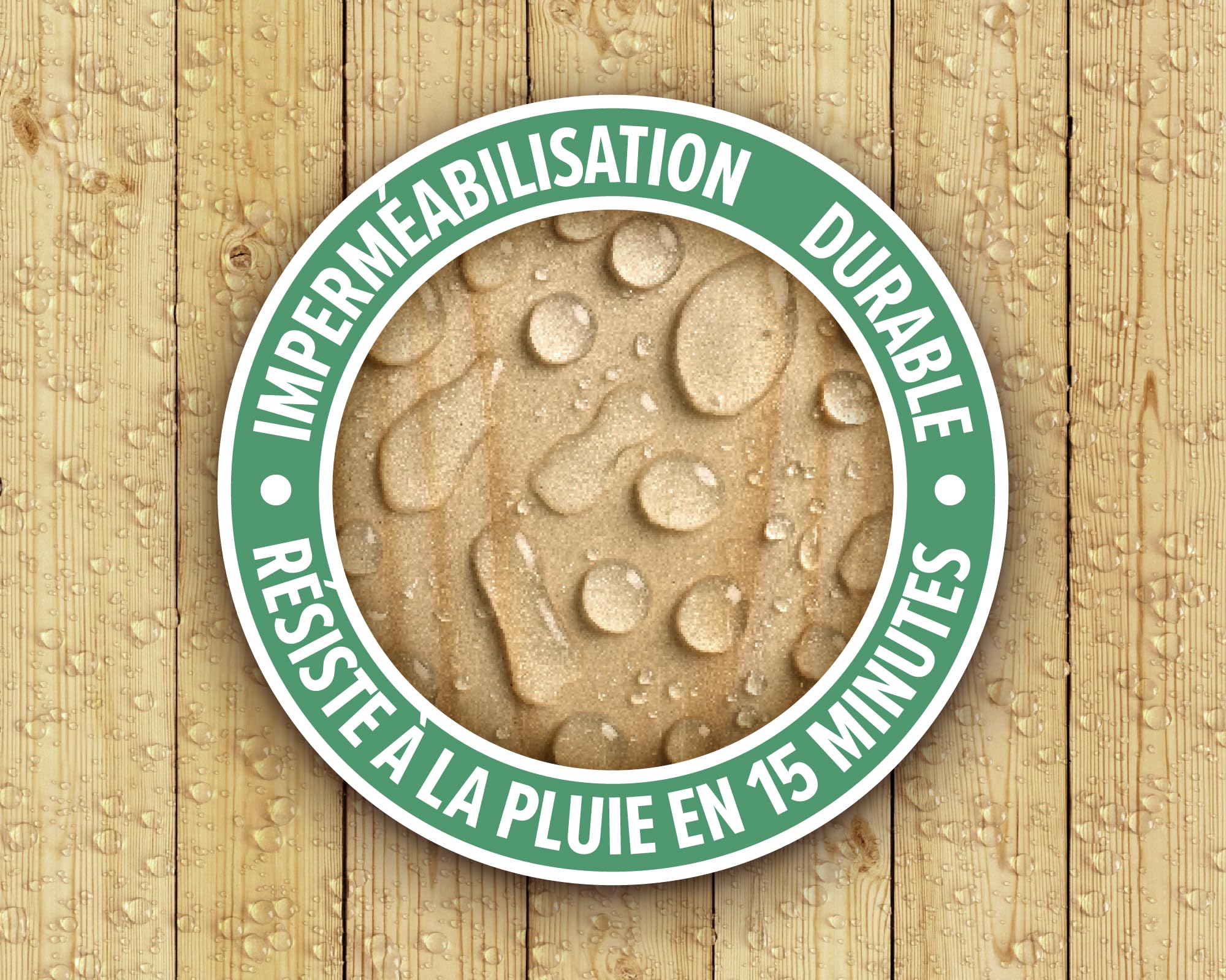 Roxil Crème Imperméabilisante pour Bois - 3 litres - Jusqu'à 10 ans de Protection Imperméabilisante Hydrofuge pour Bois - Protection pour : Clôtures, Meubles, Abris. 5m2 par litre