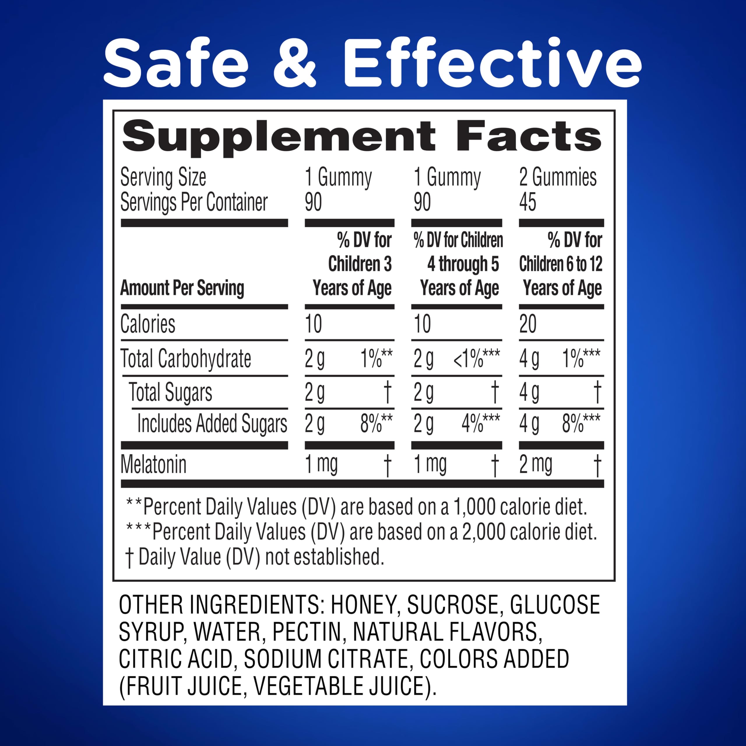 Zarbee's Kids Melatonin Sleep Gummies, 1mg Melatonin, 90 ct — Amazon image 6
