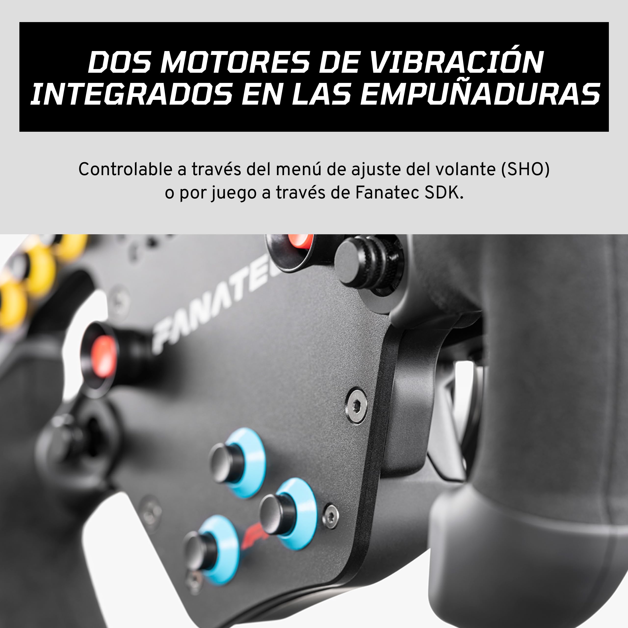 Fanatec Sim Racing ClubSport F1 Esports V2 Volante – Producto con Licencia Oficial de Fórmula 1™, Empuñaduras de Alcantara, Pantalla LED, levas Magnéticas, Motores de Vibración Integrados – PC