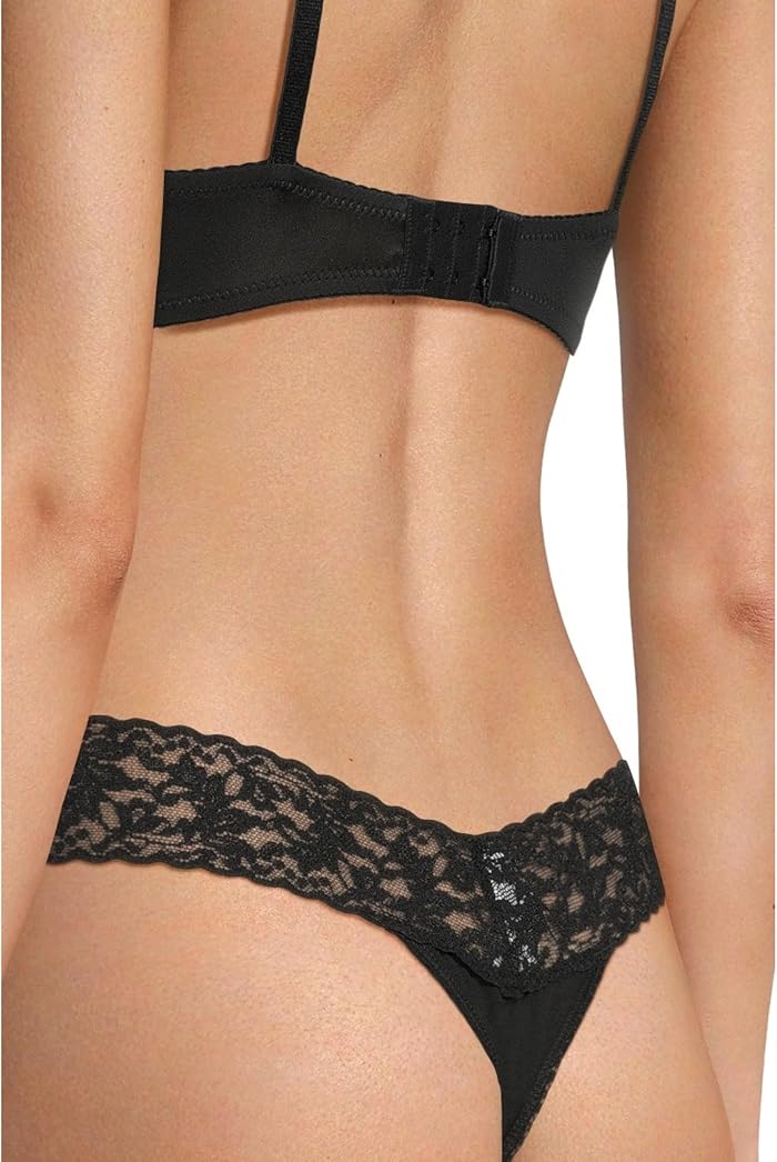 Женские трусы-стринги Hanky Panky Organic Cotton с кружевом — фото 2