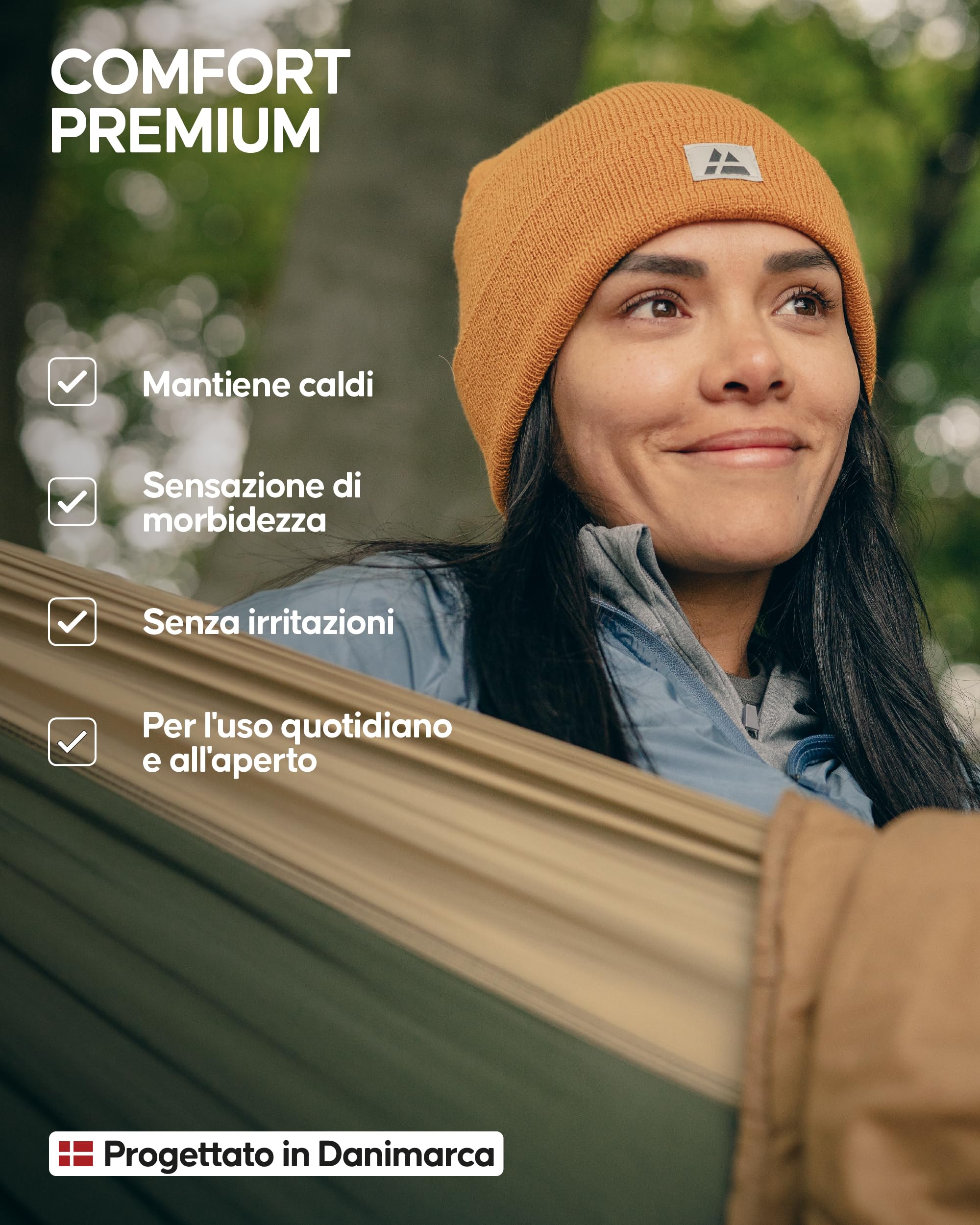 DANISH ENDURANCE Cappello Beanie Uomo e Donna, Berretto 100% Riciclato, Leggero e Traspirante