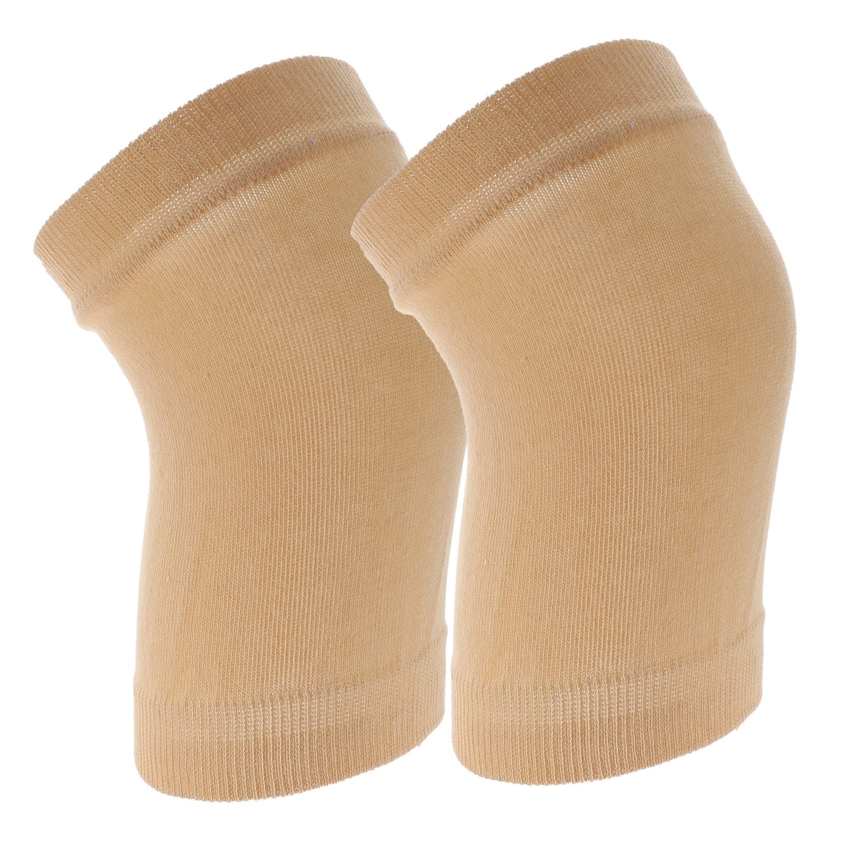 IWOWHERO 2 Pairs Sports Leggings Socks Leg for Outdoor Cycling Leg Warmers Comfortable Leg Sleeve Winter Thermal Knee Plus Size Knee Support Elastic Running Sleeves Protective Beige Cotton