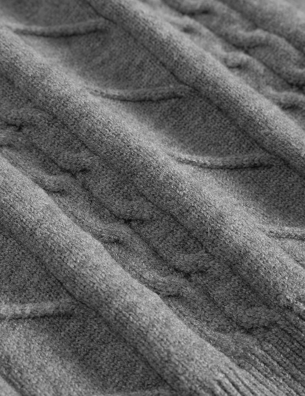 Aelfric Eden Womens Fall Long Sleeve Sweater Button Down Polo Lapel V Neck Cable Knitted Pullover Fashion Outfits - Image 5