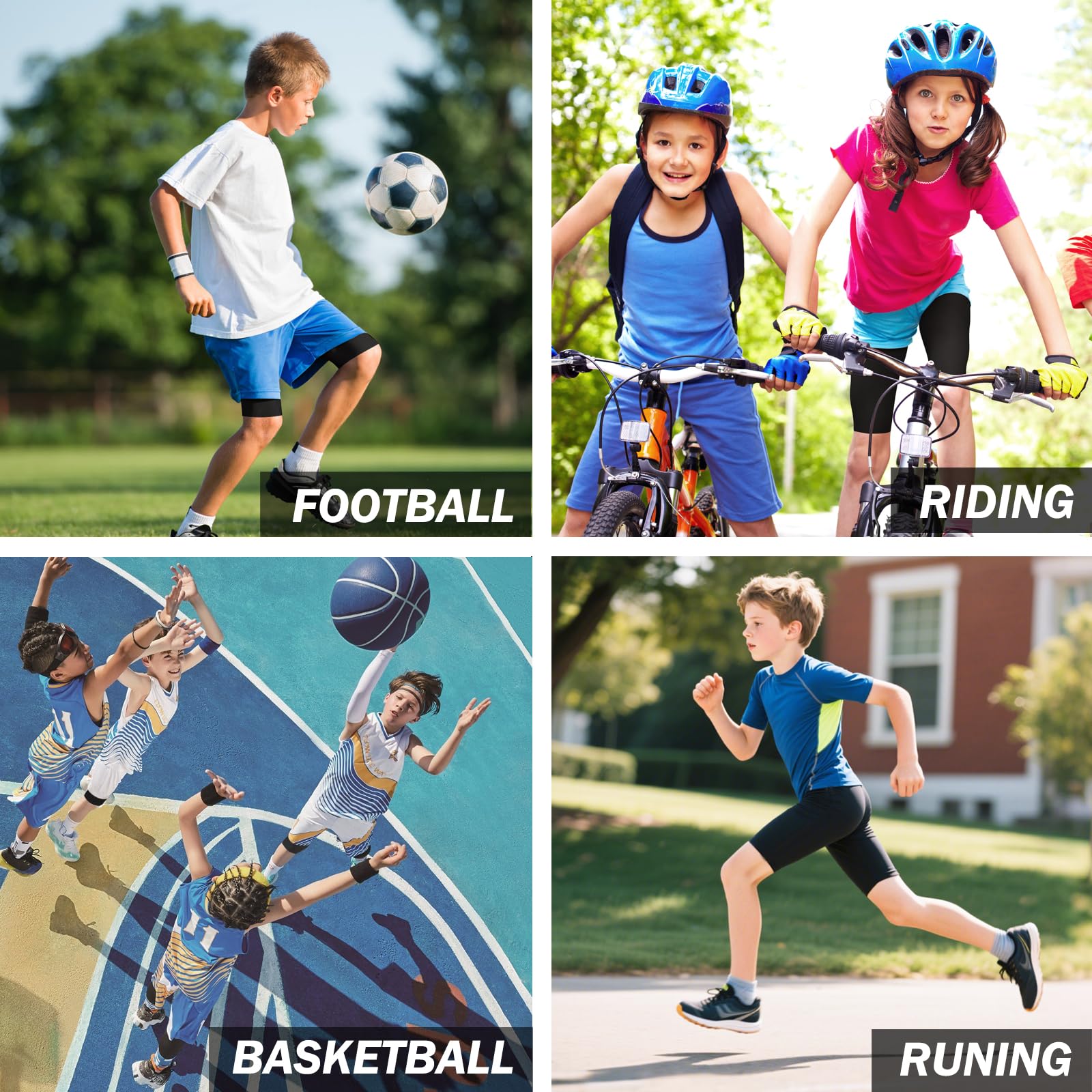 Pantalones Cortos de Compresión para Niños Transpirable Secado rápido Deporte Ropa Interior