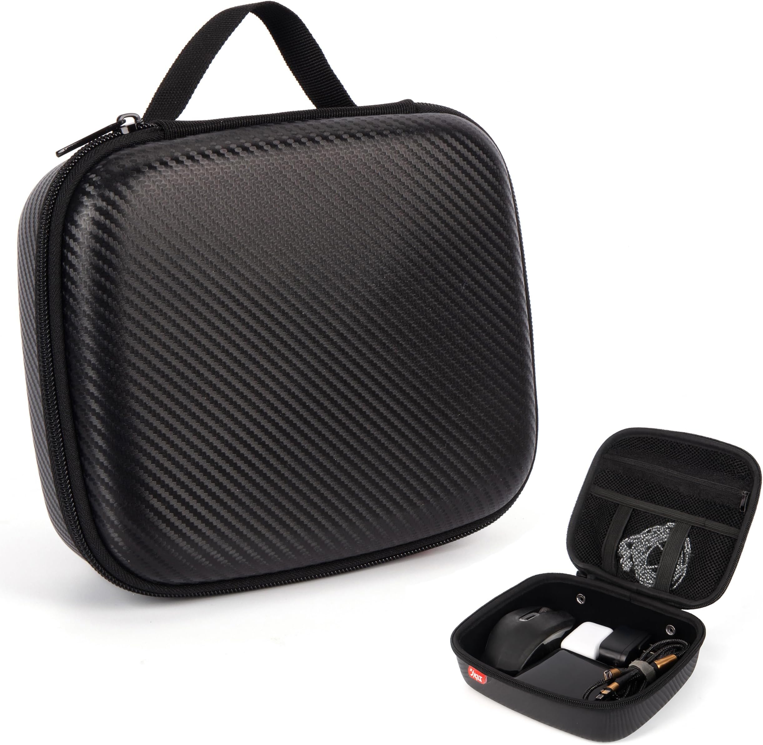 ZIPIT Carbon Electronic Organizer Case, Hard Shell EVA Travel Cable Organizer for Chargers, Cords & Tech Accessories, Black