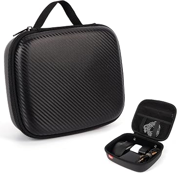ZIPIT Carbon Electronic Organizer Case, Hard Shell EVA Travel Cable Organizer for Chargers, Cords & Tech Accessories, Black
