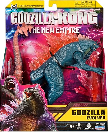 Miniatura 3 de Godzilla x Kong Godzilla Evolved de 6 pulgadas (con rayo de calor) por Playmates Toys