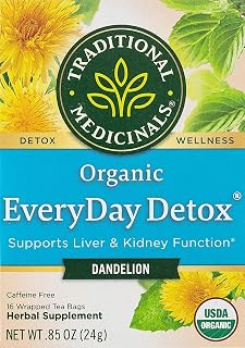 Traditional Medicinals EveryDay Detox Dandelion Tea, 24g (Pack of 1)