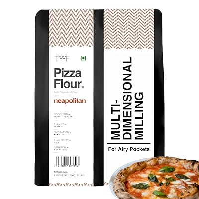 TWF Pizza Flour (Flour 00 alternative)- Neapolitan Pizza Flour | 1 kg | For Delicious Pizza, Unbleached