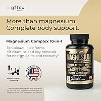 Vista 2 de Magnesium Complex Supplement - 10 Active Forms, Glycinate, Citrate, Malate, Oxide, Taurate, Aspartate, Gluconate, Ascorbate, Lactate, Carbonate