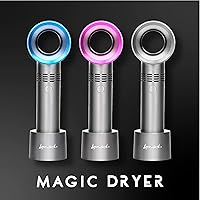 Vista 2 de Lyon Lash Portable USB Rechargeable Bladeless Mini Fan/Air Conditioning Blower/Handheld Cooling Dryer, Essential Eyelash Extension Supplies, Dries