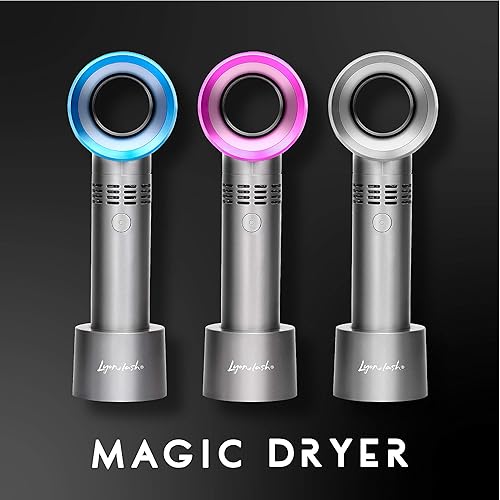 Miniatura 2 de Lyon Lash Mini ventilador portátil recargable por USB, sin aspas, ventilador de aire acondicionado, secador de refrigeración de mano, suministros