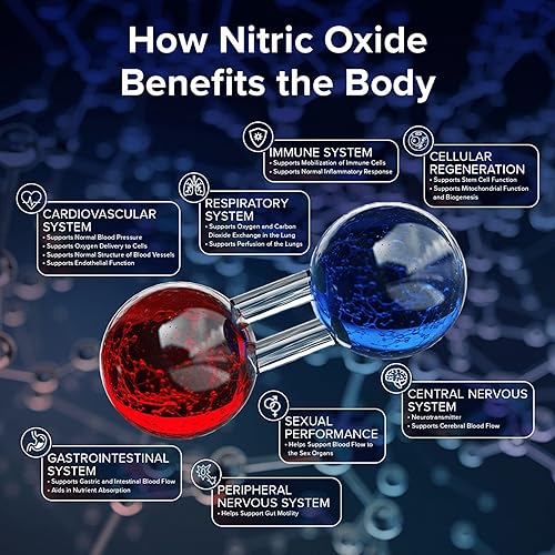 Miniatura 10 de Bryan NITRICEUTICALS - Suplementos naturales de óxido nítrico para hombres y mujeres, promueve la circulación sanguínea, la entrega de oxígeno y