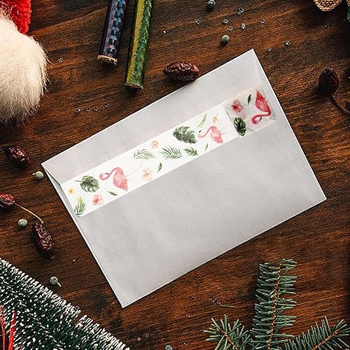 Miniatura 6 de NIYANGLE 10 rollos de cinta de decoración álbum de recortes materiales de artesanía suministros estudiantiles papel japonés a granel