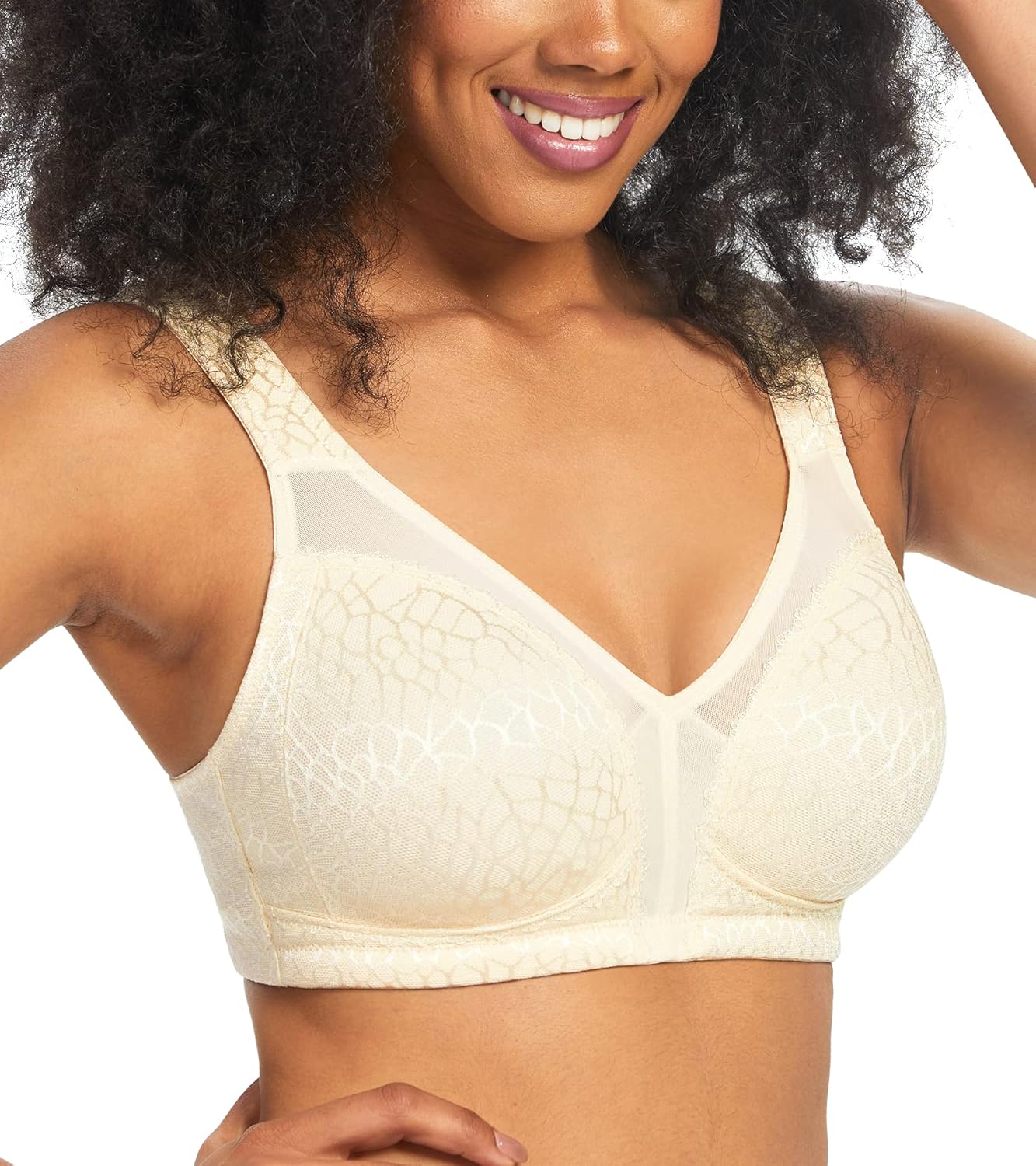 HACI Women's Minimizer Bra Full Coverage Everyday Wirefree Non Padded Plus Size for Large Bust Support Seamless - Image 2