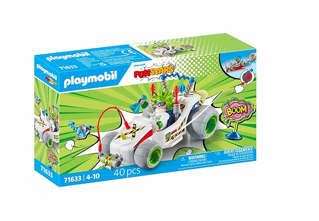 Foto 2 de 6 de PLAYMOBIL Funstars 71633 Racing Profesor, Kart con Motor retráctil