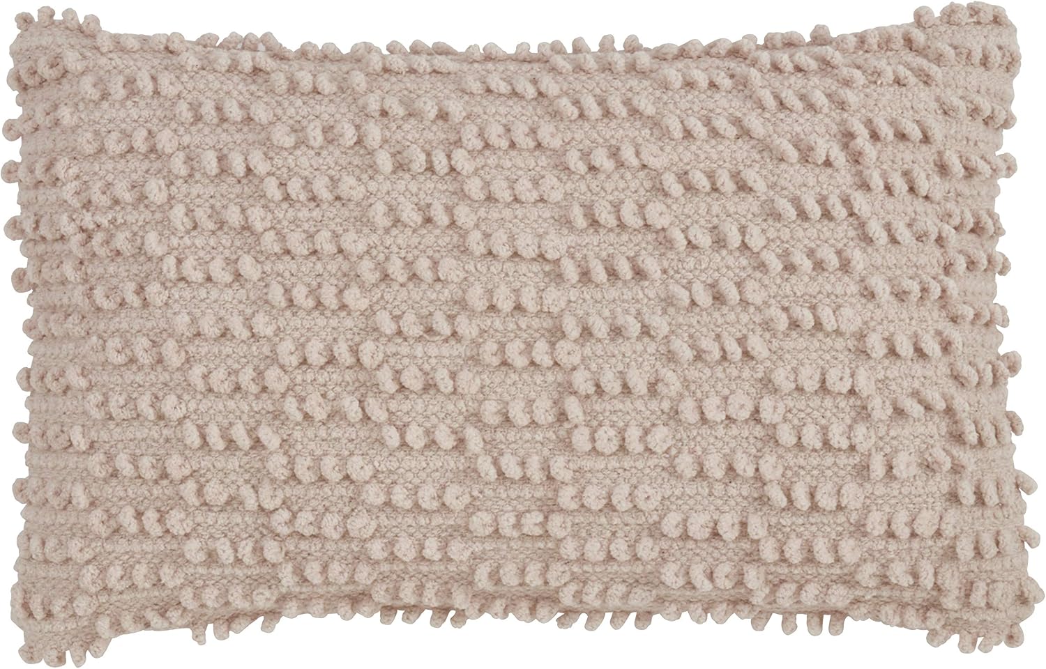 SARO LIFESTYLE Nubby Throw Pillow with Down Filling