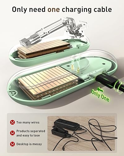 Miniatura 5 de Maxonar Magsnap Remote Page Turner for Kindle PaperwhiteOasis & Kobo, Never Lose Parts, 100-Hour Battery, RF Connection, 2-in-1 Page Clicker Works