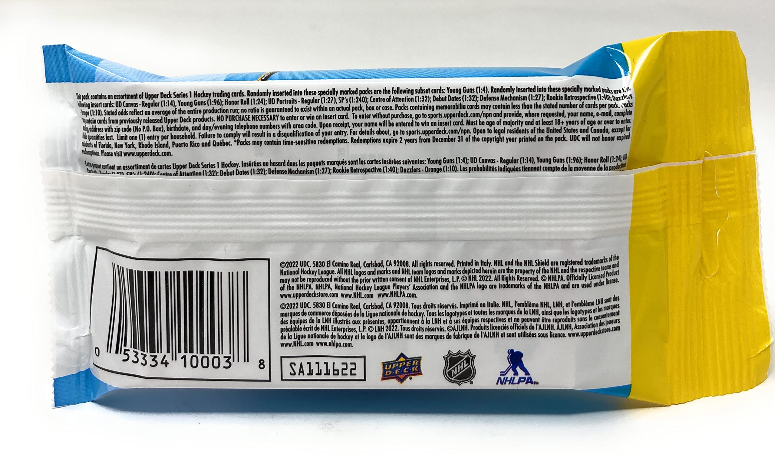 Upper Deck 2022-23 Series 1 Hockey Card Fat Pack (Contains 30 Cards)