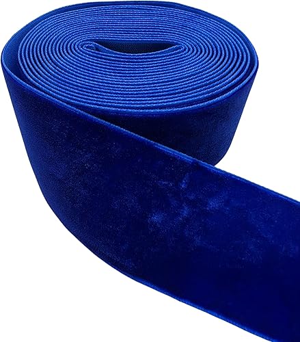 Miniatura 10 de PEPPERLONELY Cinta de terciopelo de una sola cara de 1.496 in (1.5 pulgadas), verde azulado
