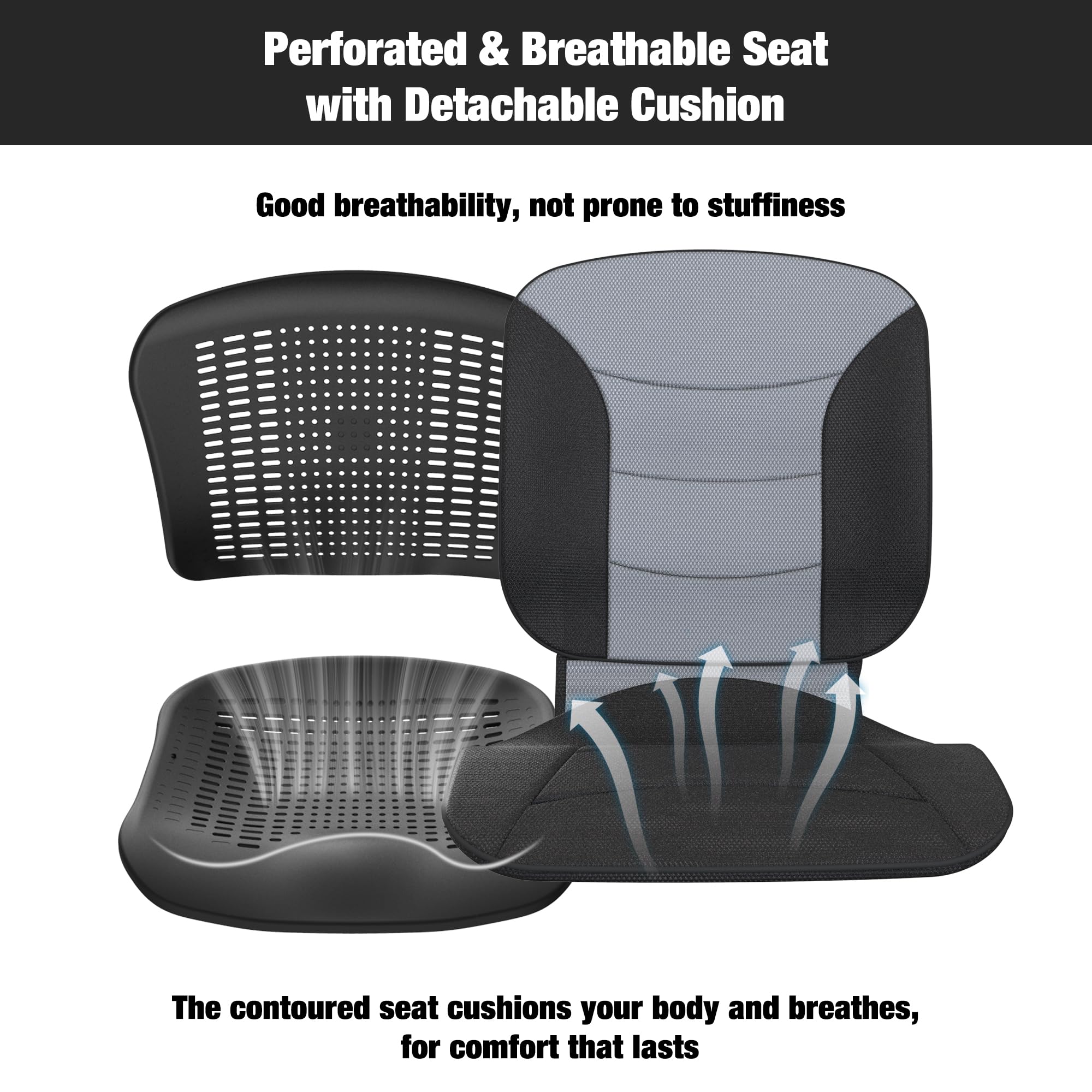 Adult Transport Wheelchair - Lightweight & Foldable -3