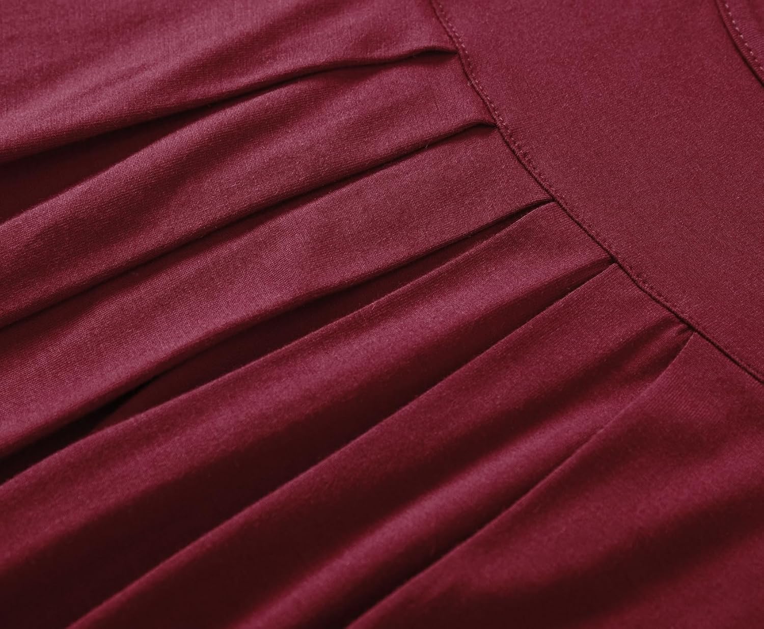 Latuza Women's Petite Long Sleeves Pajamas Set Petite Size Viscose Top and Pants - Image 5