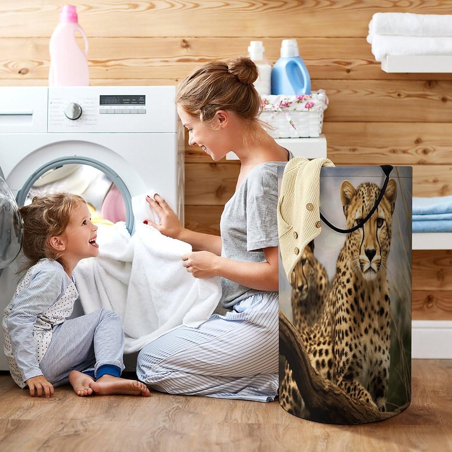 Dirty Clothes Basket Extra Large 110l Open Top Laundry Hamper With Portable Carry Handles, Foldable Waterproof Clothes Basket Spacious Laundry Bag For Bedroom Bathroom Laundry Room Dorm