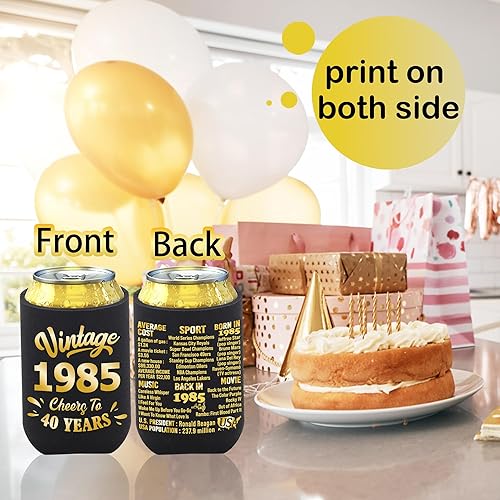 Miniatura 2 de Decoraciones de cumpleaños de 40 años para hombres y mujeres, regalos de 40 cumpleaños, decoraciones de fiesta de cumpleaños de 40 años, suministros