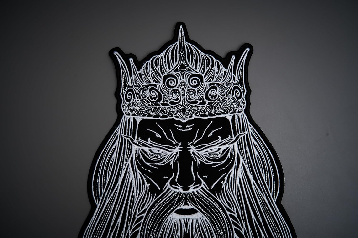 King Large Back Patch for Vest/Iron-on/Sew on