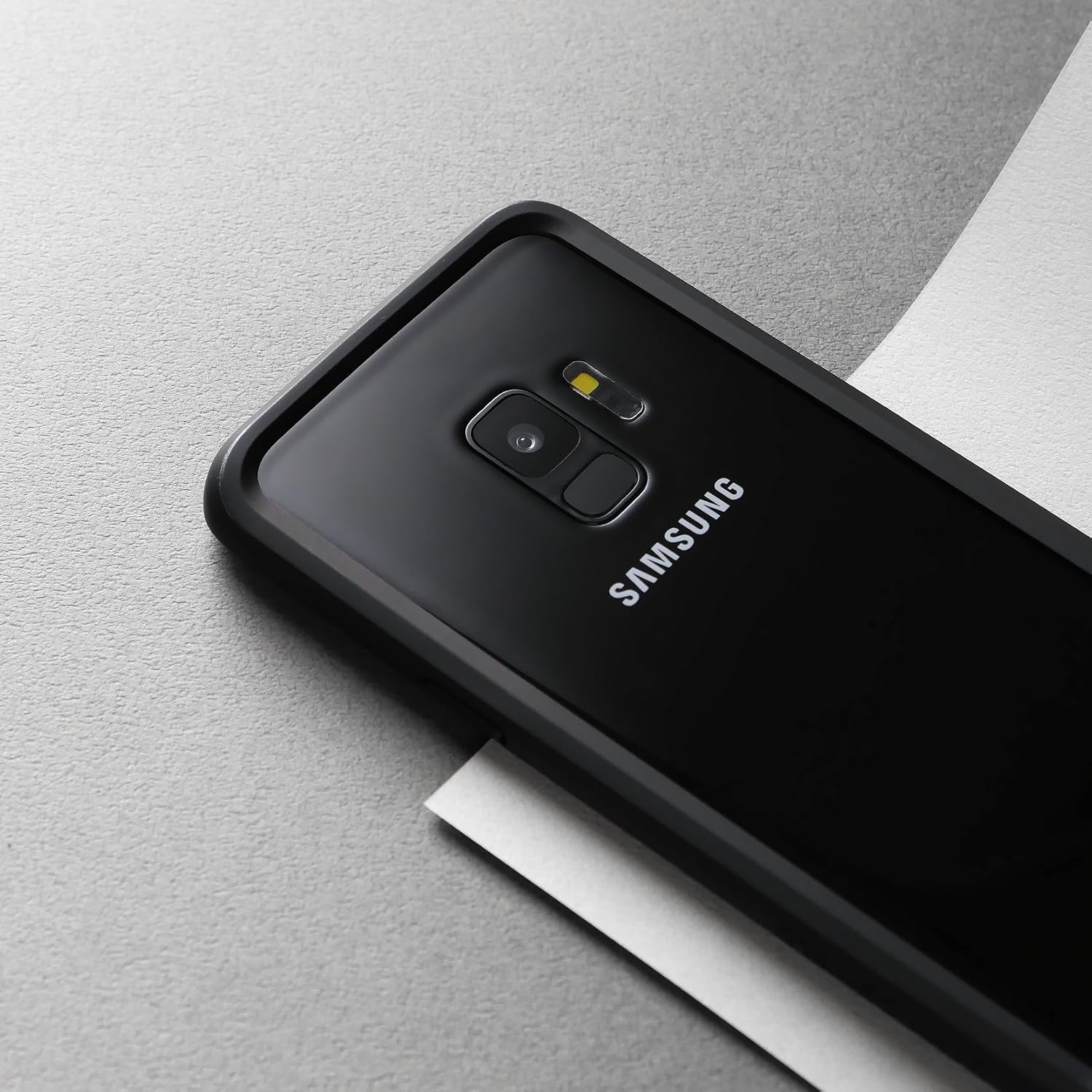 RhinoShield Bumper Case Compatible with Samsung [Galaxy S9] | CrashGuard - Military Grade Drop Protection Against Full Impact, Slim, Scratch Resistant - Black