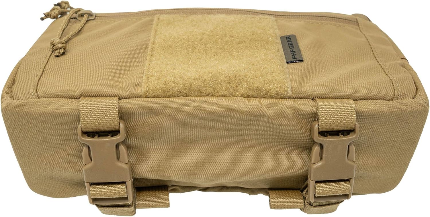 FHF Gear Lumbar Pack – MOLLE-Compatible Hip Belt Storage Pouch for Hunting, Tactical & Fishing Gear with Zippered Pockets