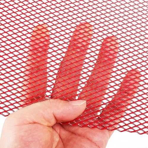 Miniatura 185 de AggAuto Malla universal para parrilla de automóvil de 40 x 13 pulgadas, de acero inoxidable revestido de cloruro de polivinilo, rejilla