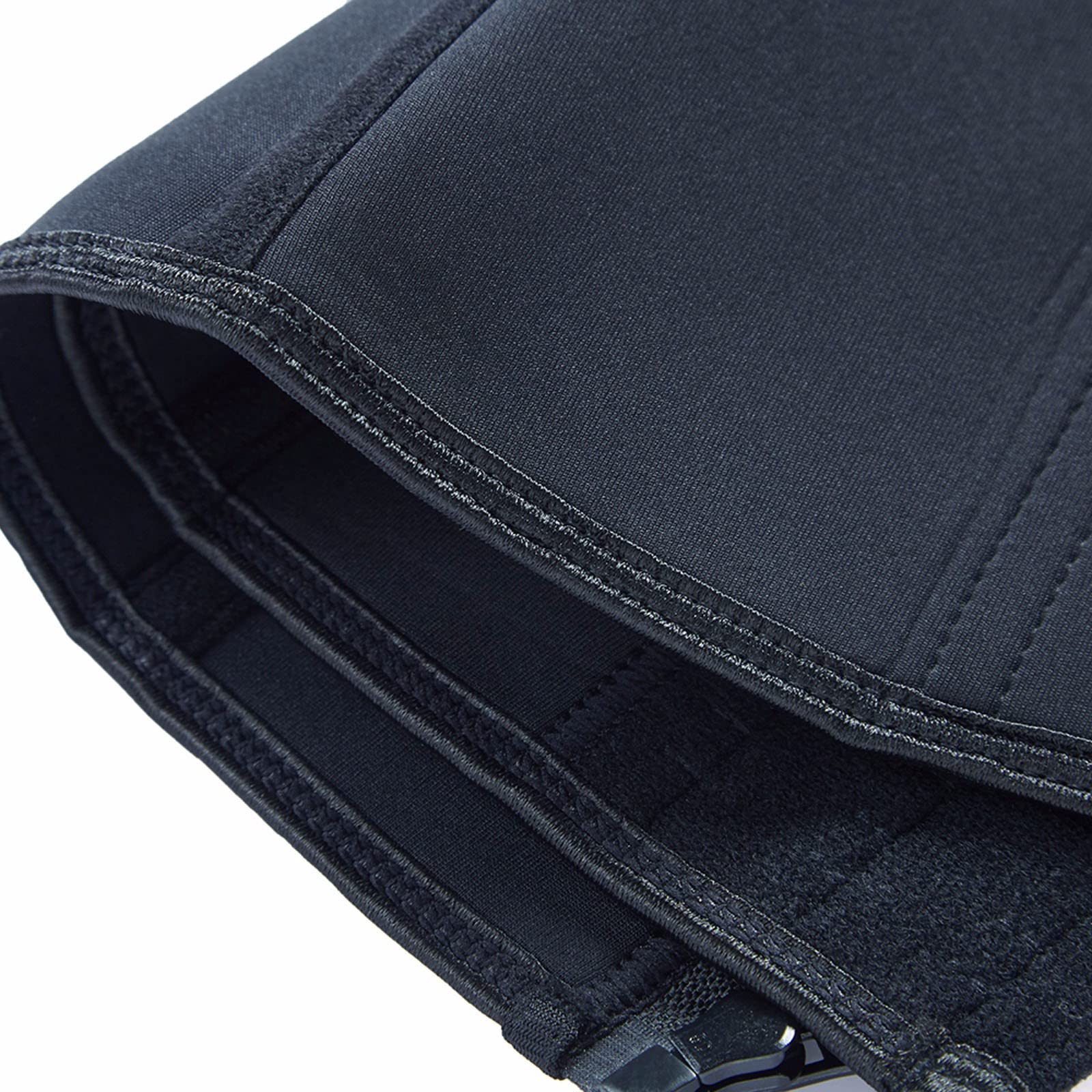 Corsetto Addominale con Cerniera in Vita, Corsetto per Donna, Doppio Rinforzo, Vita e Addome, Nero - XXXXL