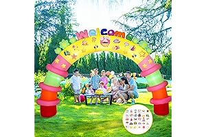 8 FT Graduation Inflatable Arch with LED Lights