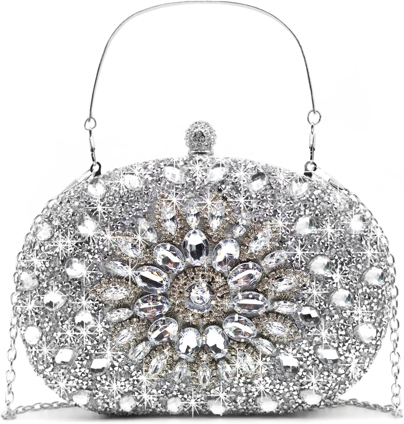 Rhinestone Evening Clutch Purses for Women Wedding Clutch Party Purse Bridal Diamonds Prom Cocktail Handbags