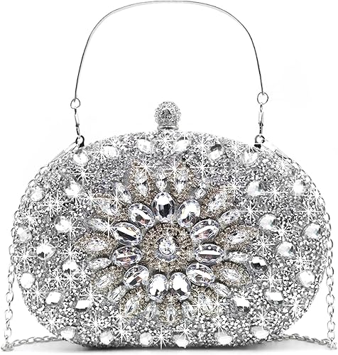 Bolsos de mano de noche con diamantes de imitación para mujer, bolso de mano de boda, bolso de fiesta de novia, diamantes de graduación, bolsos de