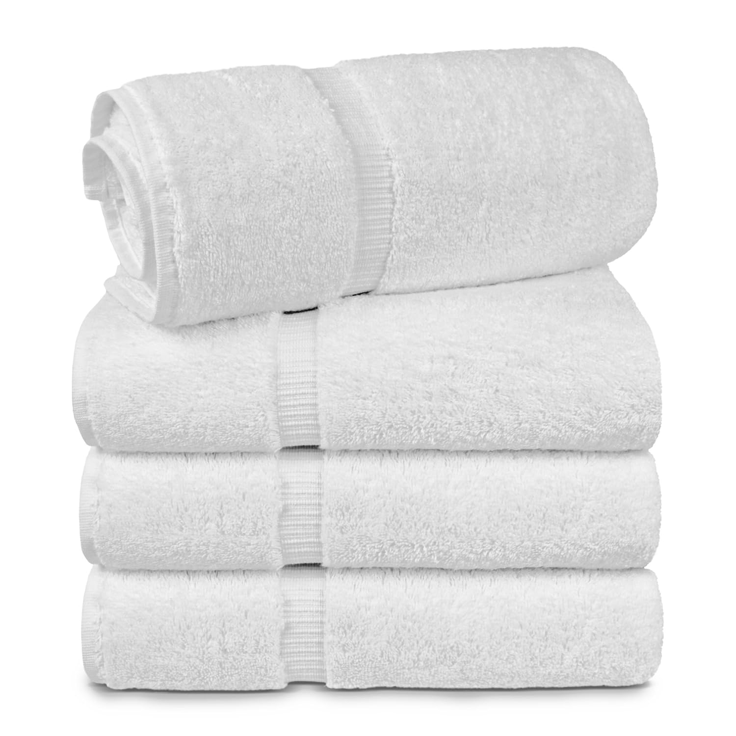 4 Piece Turkish Luxury Turkish Cotton Towel Set Eco Friendly, 4 Bath Towels by Turkuoise